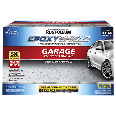 EpoxyShield Garage Floor Coating Tint Base kit.