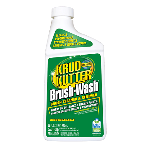 Bottle of Krud Kutter Brush-Wash Cleaner and Renewer.