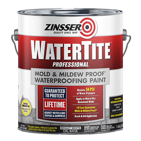Zinsser WaterTite Mold & Mildew-Proof Waterproofing Paint