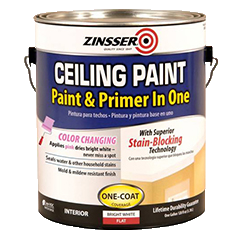 Zinsser Ceiling Stain Blocking Paint & Primer Flat Bright White Paint